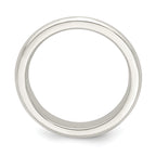 Sterling Silver 4mm Beveled Edge Band
