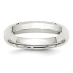 Sterling Silver 4mm Beveled Edge Band