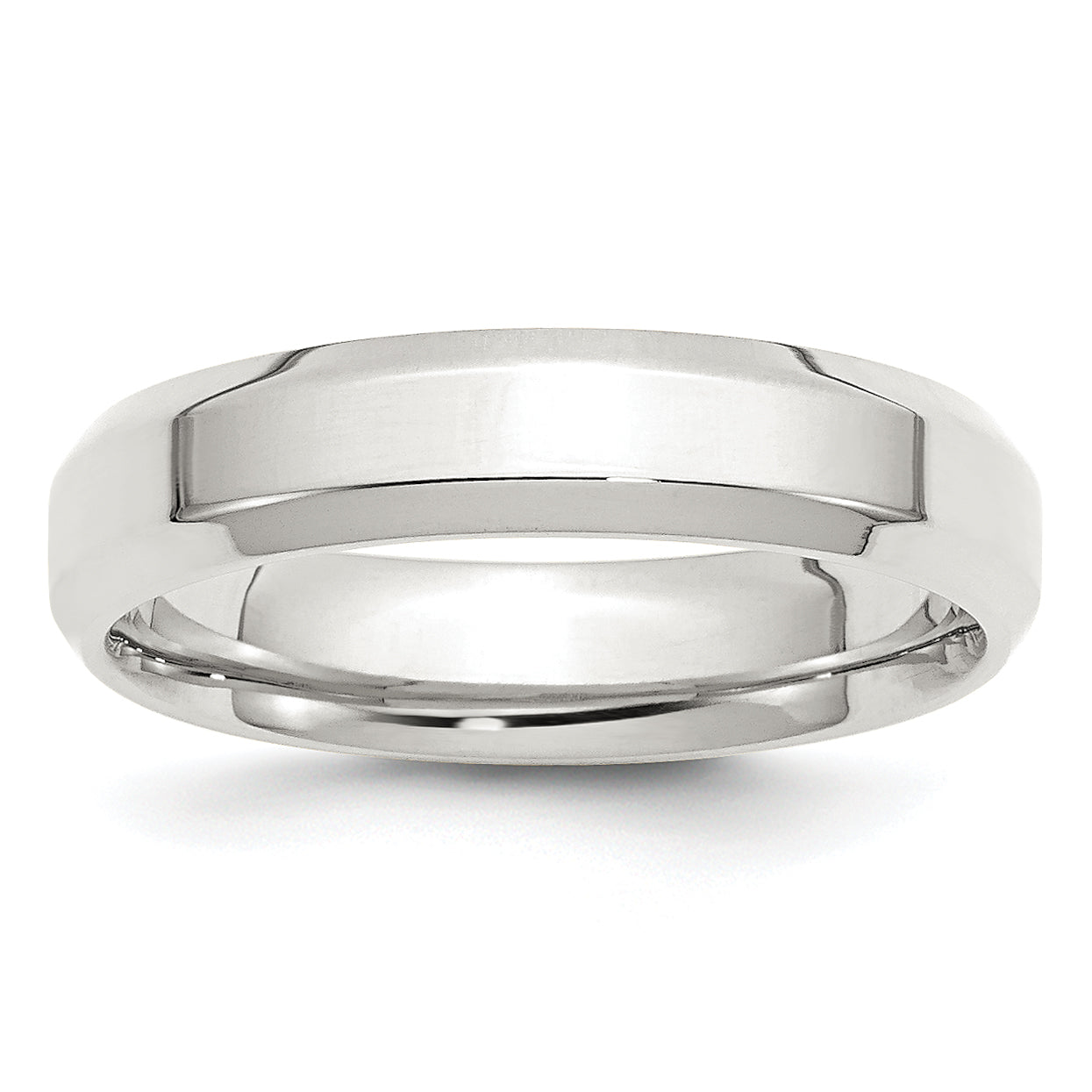 Sterling Silver 5mm Beveled Edge Size 13.5 Band Main image