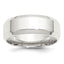 Sterling Silver 8mm Beveled Edge Band