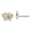 Landstrom's Mt. Rushmore Black Hills Sterling Silver 12K Gold Accents Butterfly Post Stud Earrings