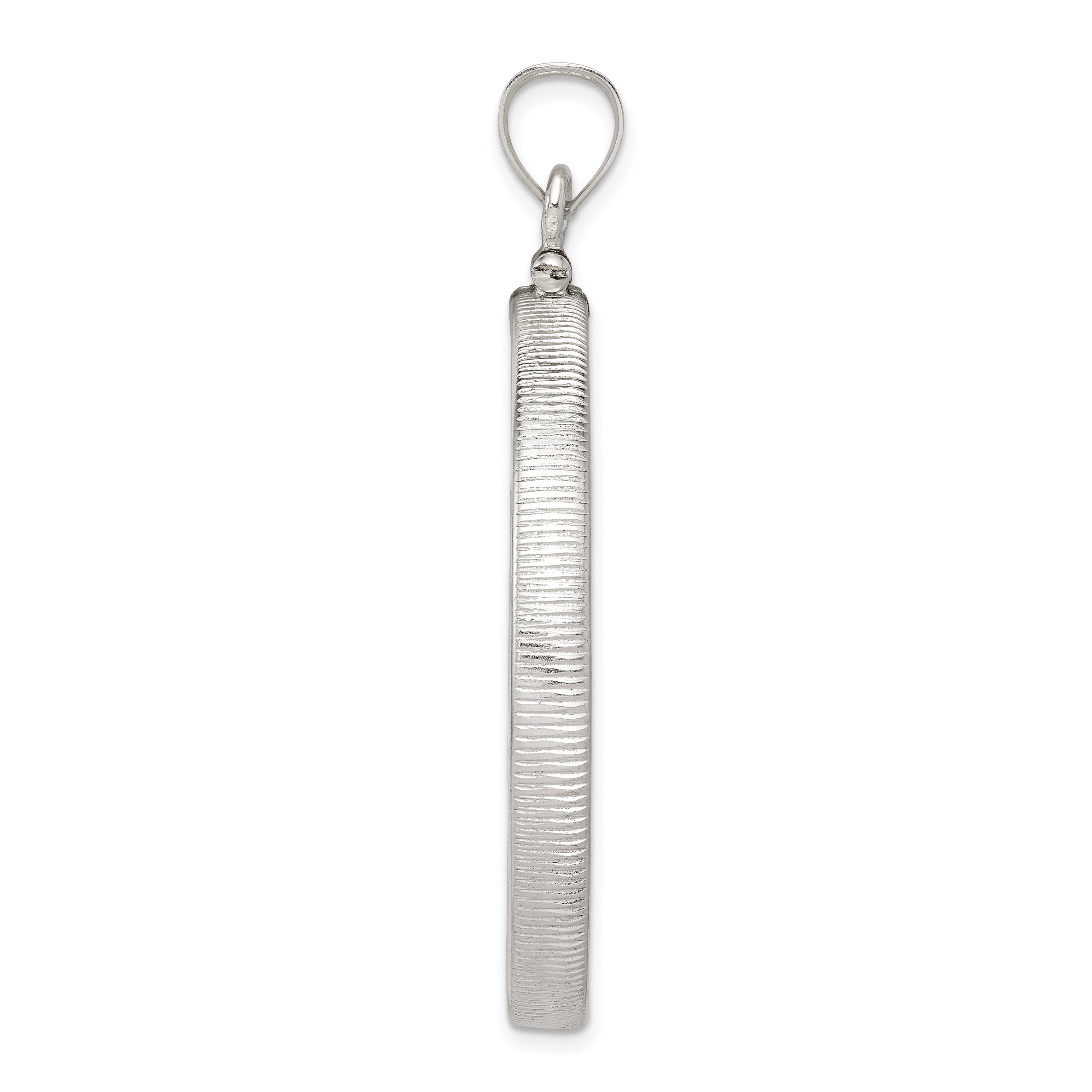 Screw Top Coin Bezel Pendant in Sterling Silver Secondary image