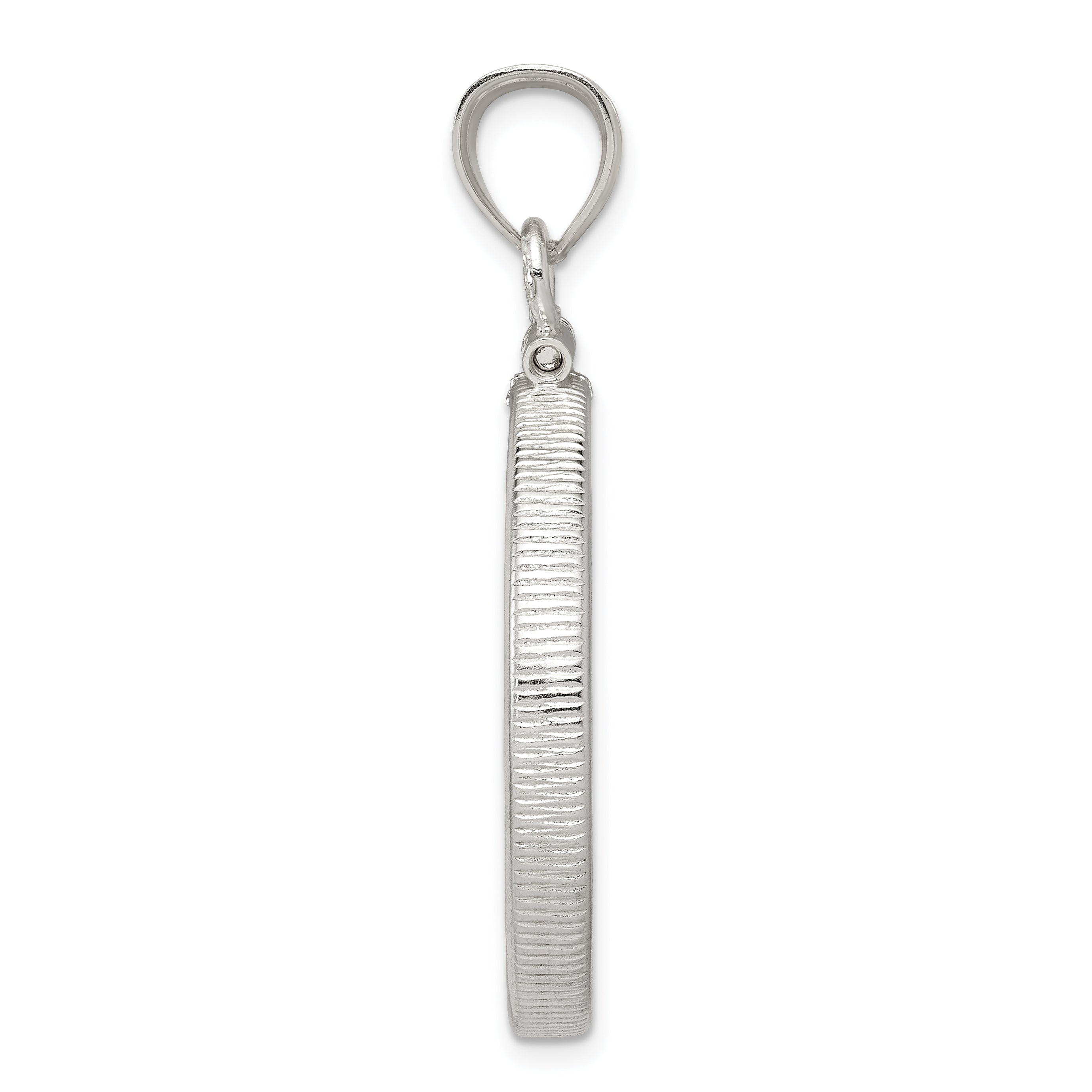 Wideband Distinguished Coin Jewelry Sterling Silver Polished 26.4 x 1.8mm Susan B. Anthony Screw Top Coin Bezel Pendant Secondary image