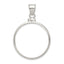 Wideband Distinguished Coin Jewelry Sterling Silver Polished 26.4 x 1.8mm Susan B. Anthony Screw Top Coin Bezel Pendant