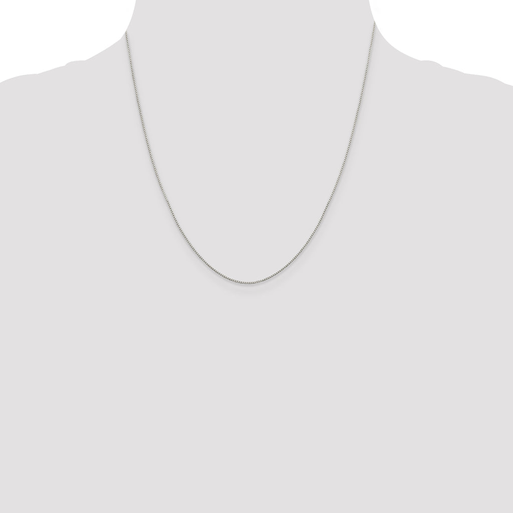 Sterling Silver .8mm 8 Sided Diamond-cut Box Chain