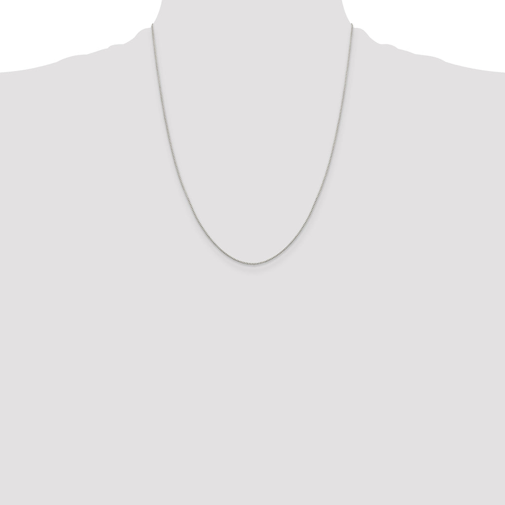 Sterling Silver .8mm 8 Sided Diamond-cut Box Chain
