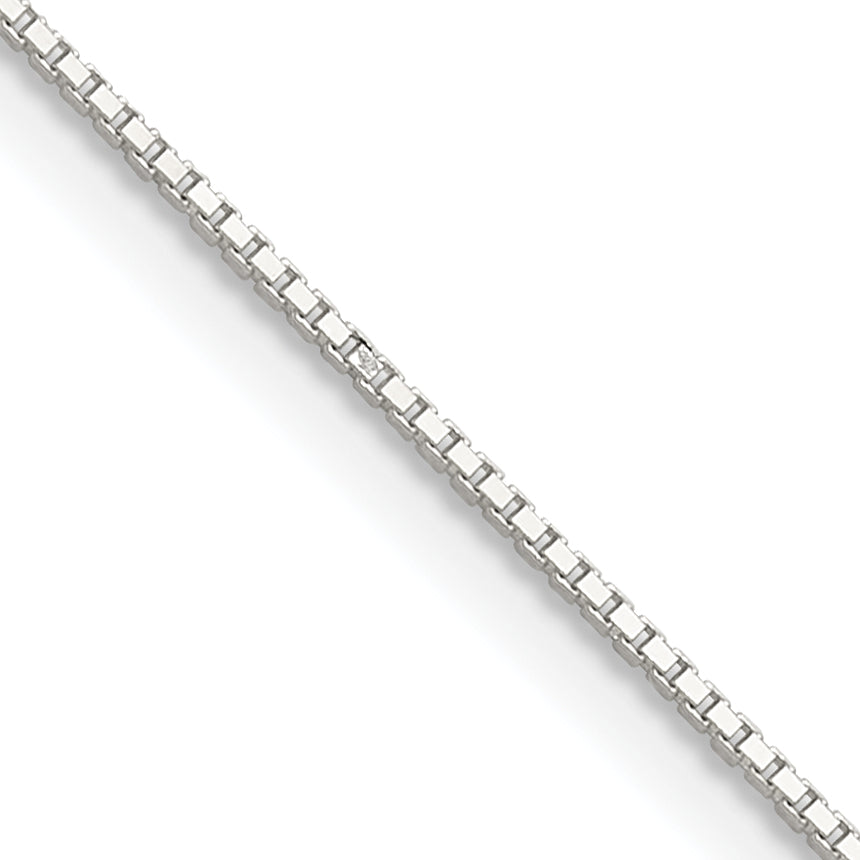 Sterling Silver .8mm 8 Sided Diamond-cut Box Chain Main image