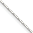 Sterling Silver .8mm 8 Sided Diamond-cut Box Chain