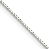 8-Sided Box Chain in Sterling Silver, 0.8mm, 16–30 Inch