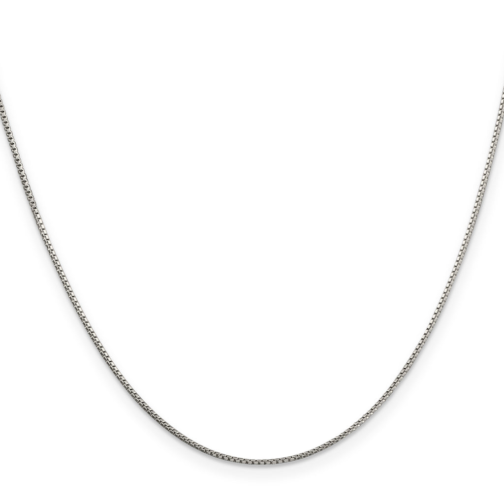 Sterling Silver 1mm 8 Sided Box Chain