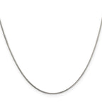 Sterling Silver 1mm 8 Sided w/ ext. Box Chain