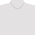 Sterling Silver 1mm 8 Sided Box Chain