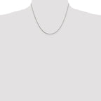 Sterling Silver 1mm 8 Sided w/ ext. Box Chain