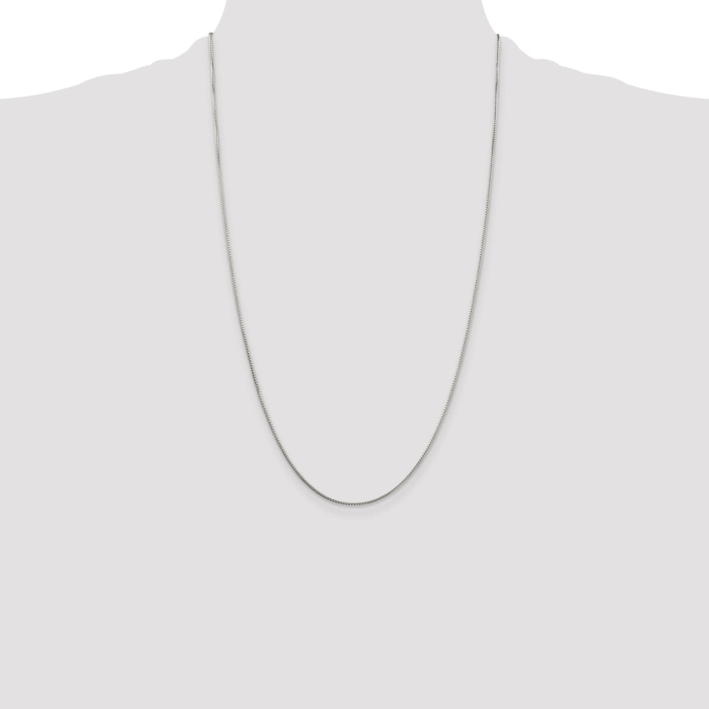 Sterling Silver 1mm 8 Sided Box Chain