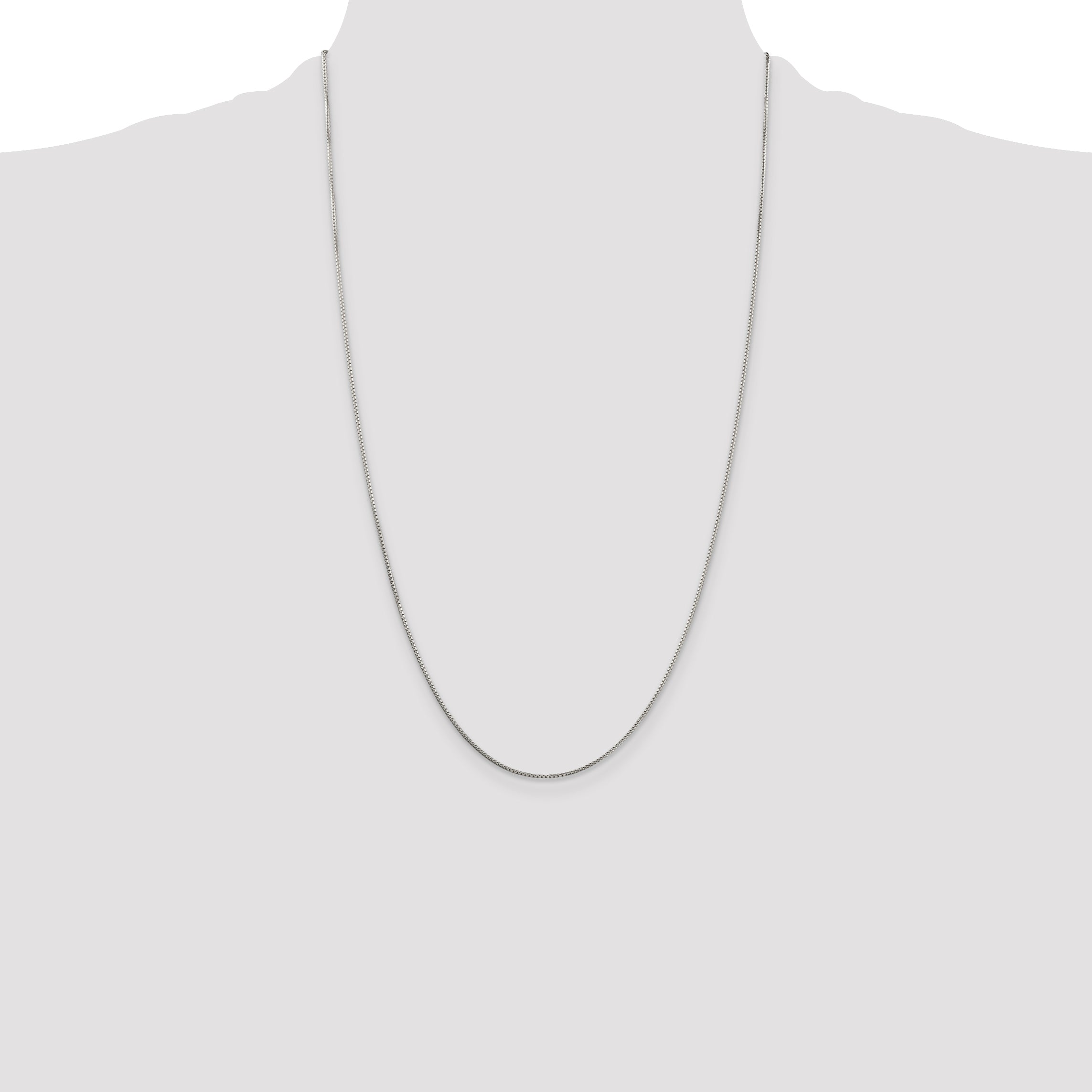 Sterling Silver 1mm 8 Sided Box Chain