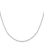 Sterling Silver 1.15mm 8 Sided Box Chain