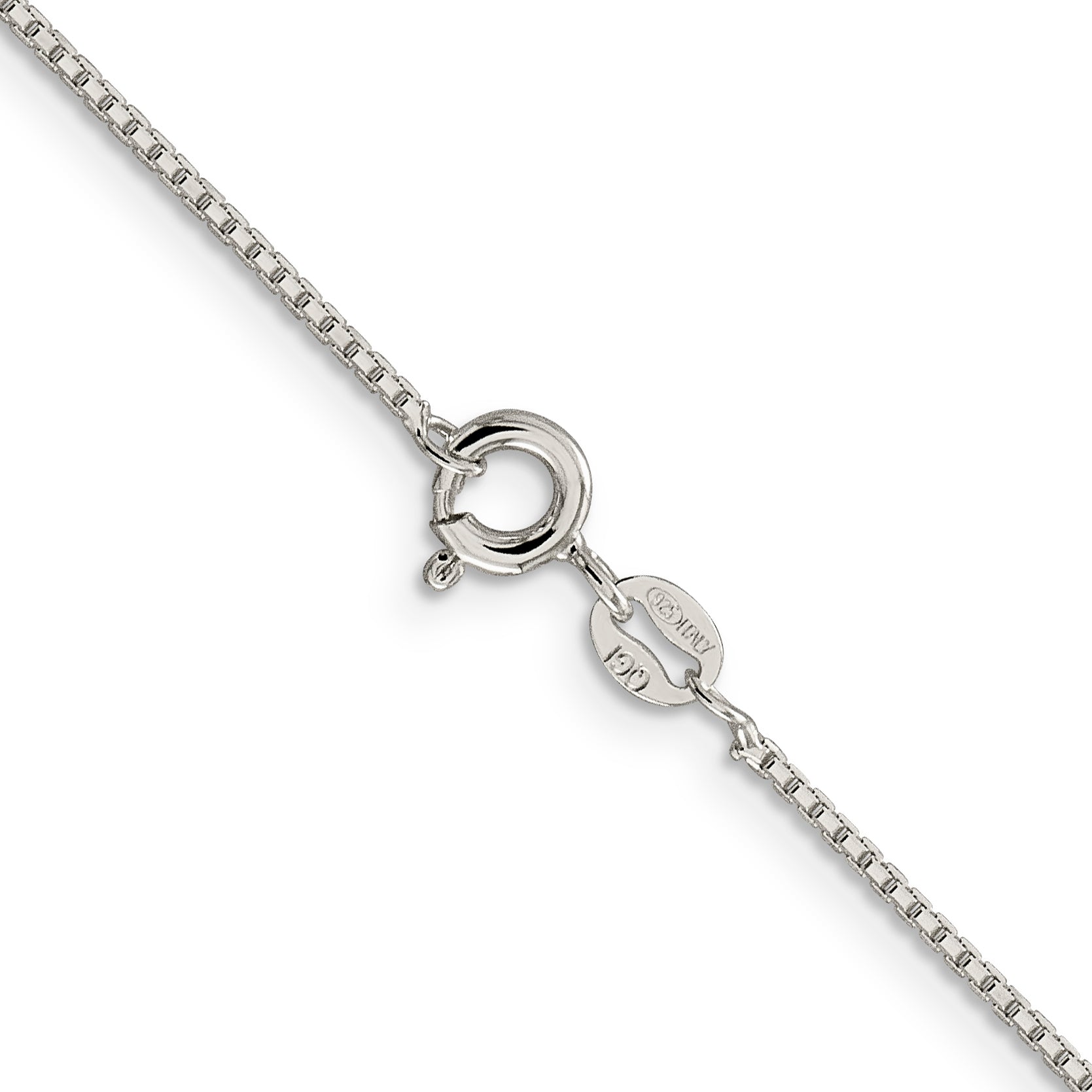 Sterling Silver 1.15mm 8 Sided Box Chain
