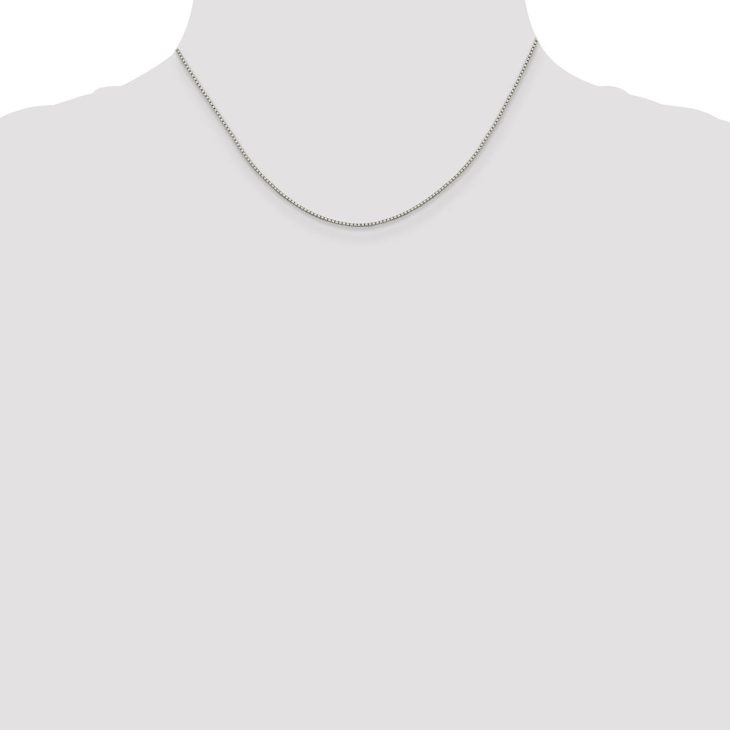 Sterling Silver 1.15mm 8 Sided Box Chain