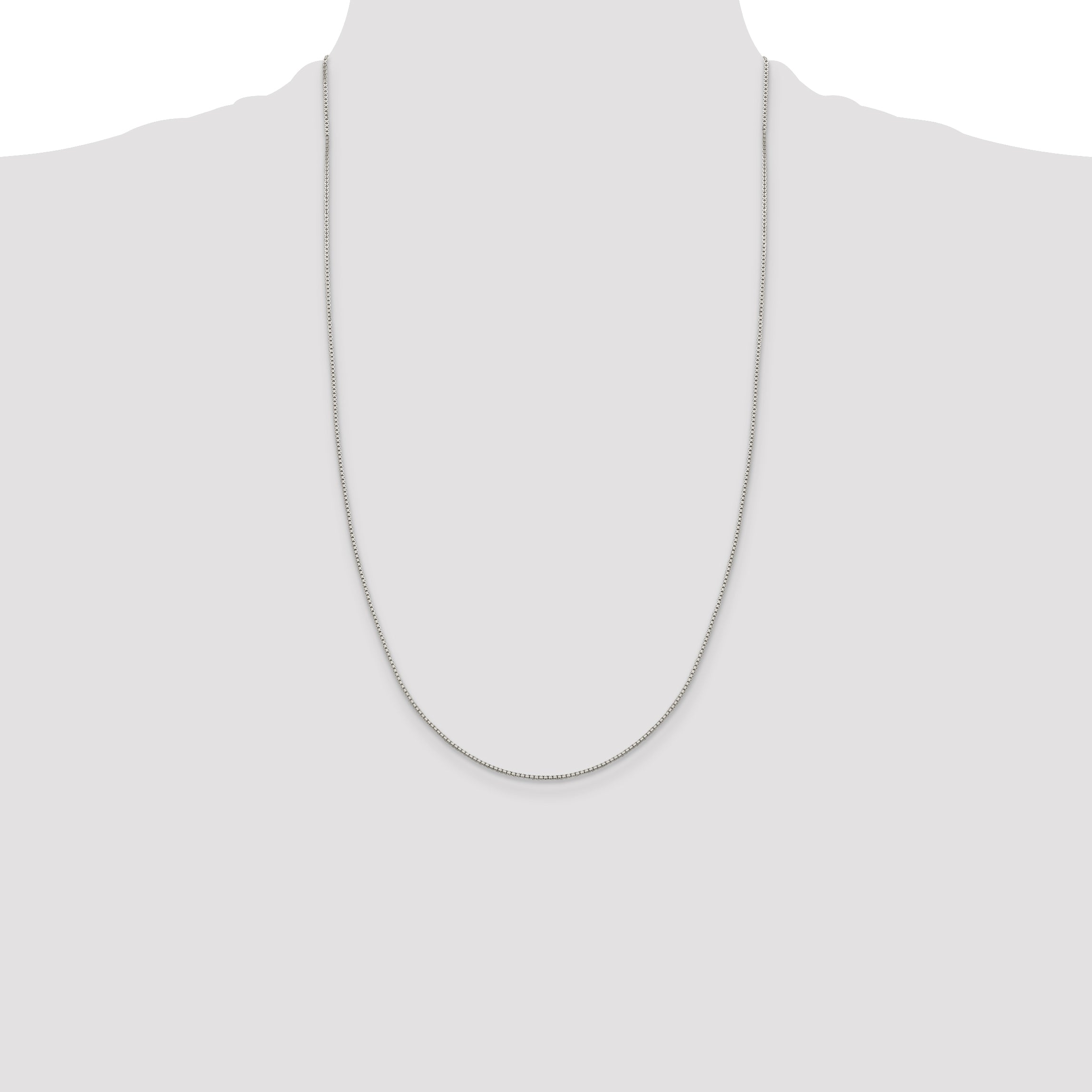 Sterling Silver 1.15mm 8 Sided Box Chain