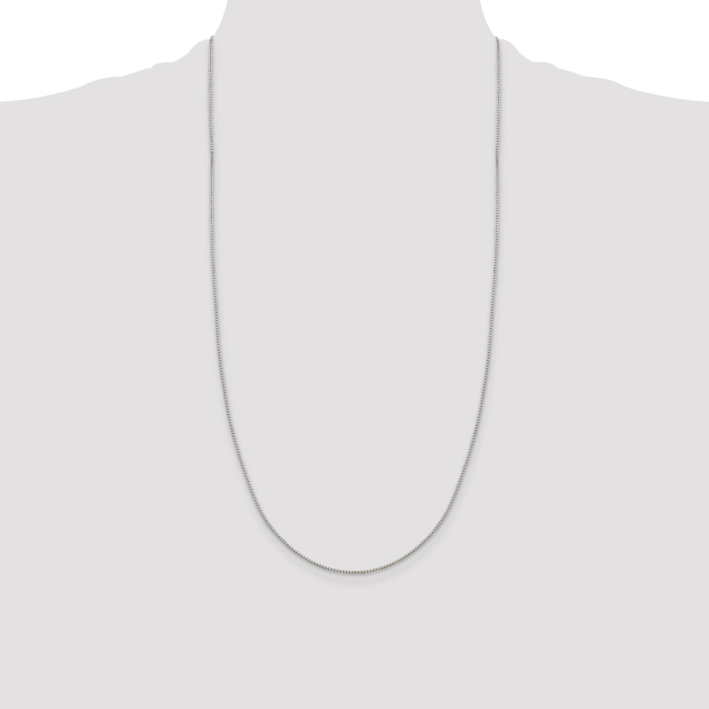 Sterling Silver 1.15mm 8 Sided Box Chain