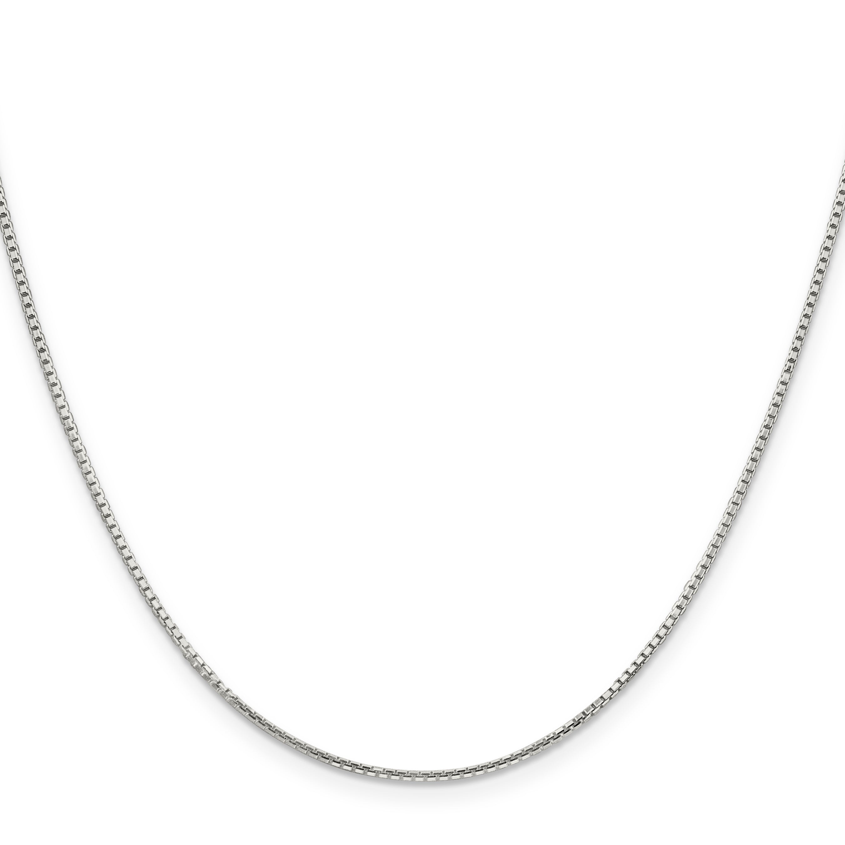 Sterling Silver 1.25mm 8 Sided With Extension Box Chain Secondary image