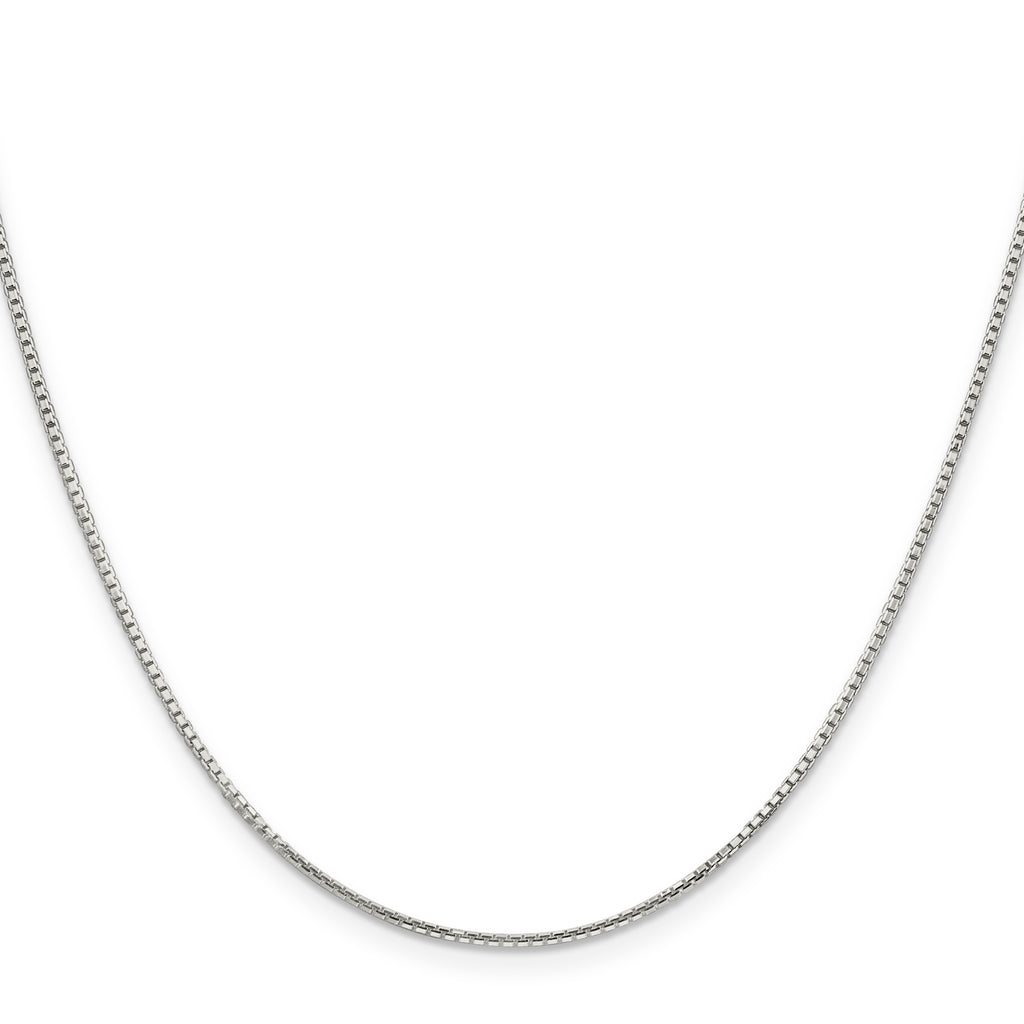 Sterling Silver 1.25mm 8 Sided w/ ext. Box Chain