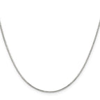 Sterling Silver 1.25mm 8 Sided Box Chain
