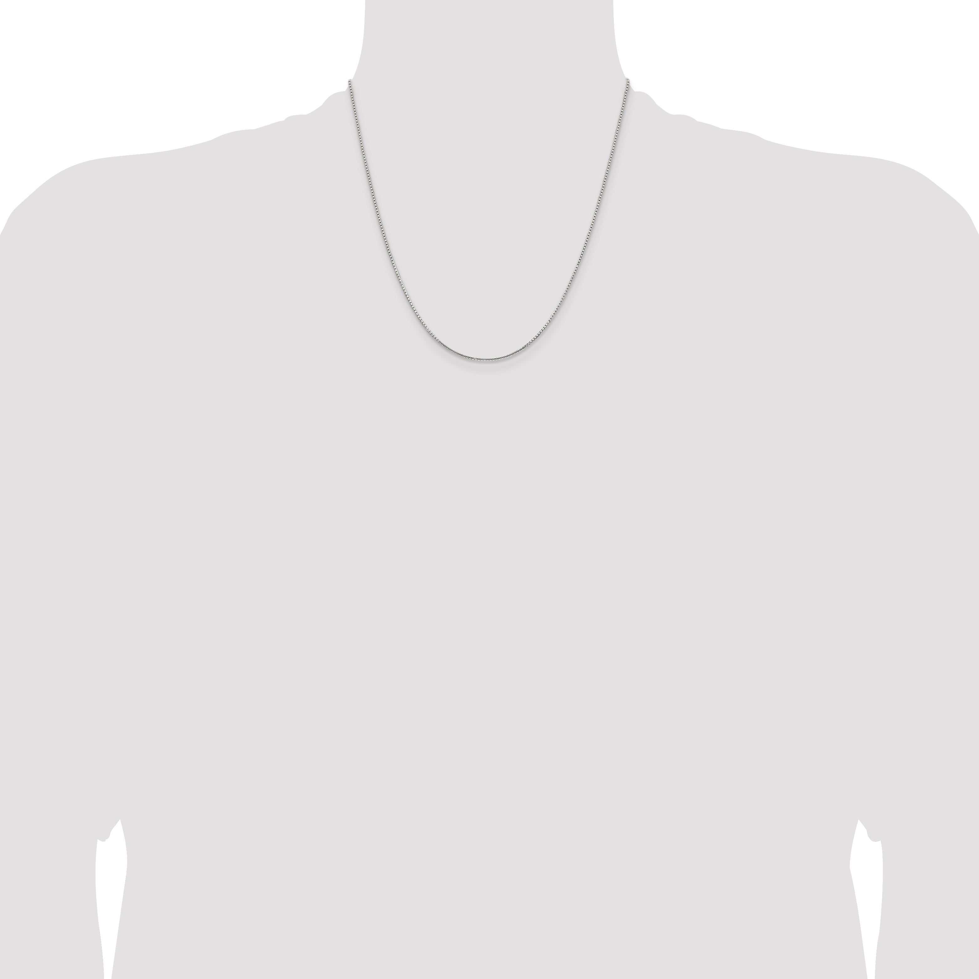 Sterling Silver 1.25mm 8 Sided Box Chain