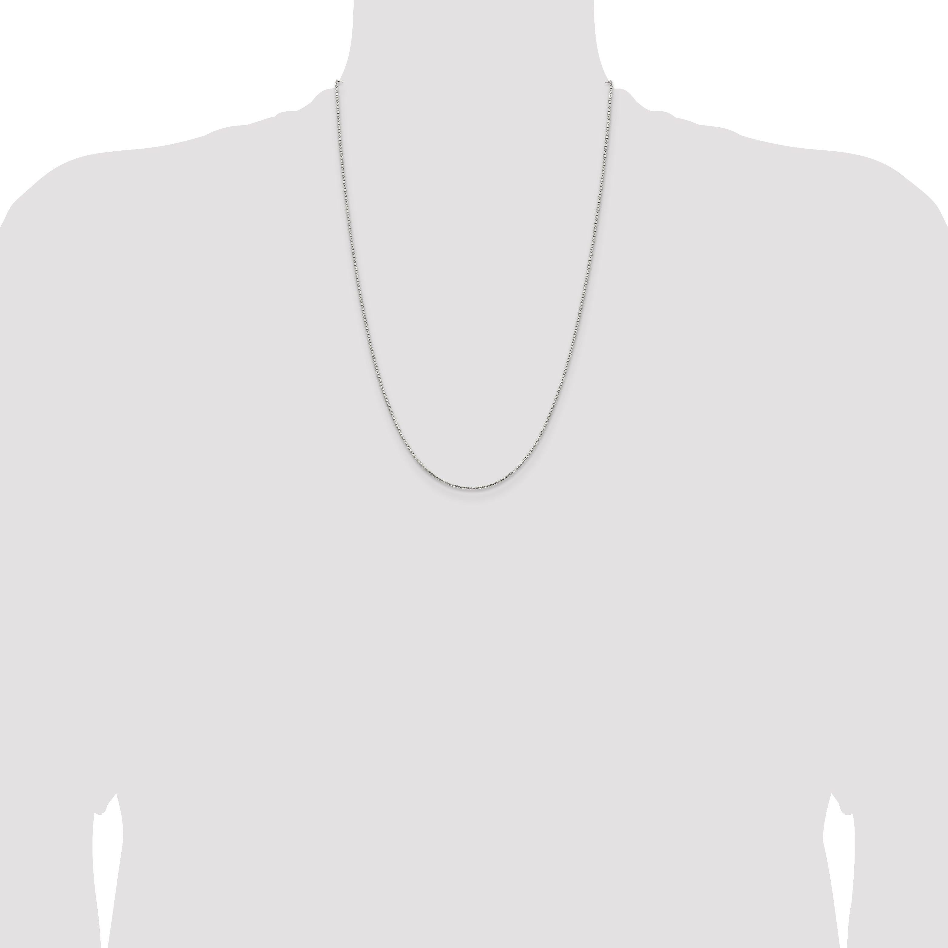 Sterling Silver 1.25mm 8 Sided Box Chain