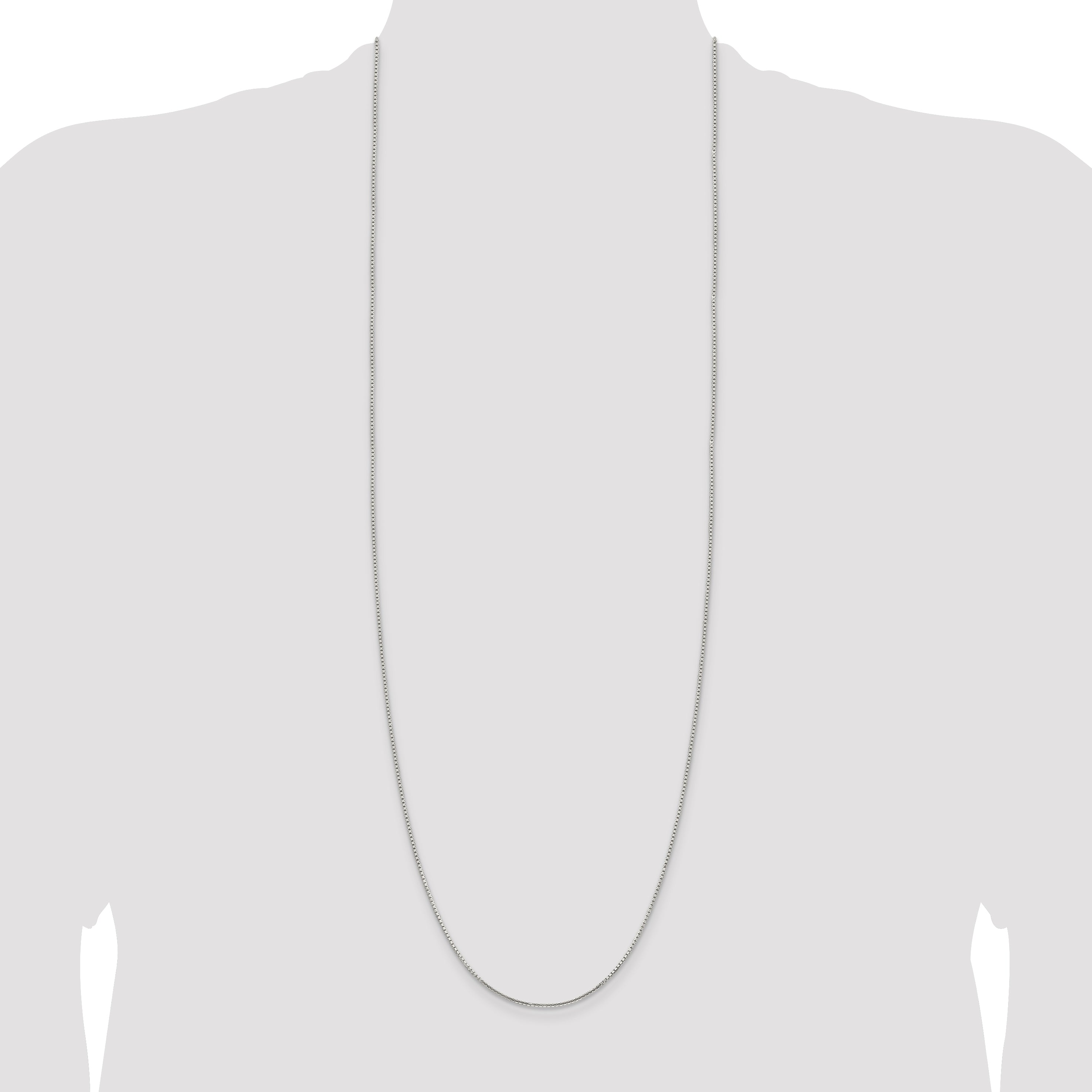 Sterling Silver 1.25mm 8 Sided Box Chain