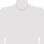 Sterling Silver Rhodium-Plated Box Chain Necklace 1.25mm