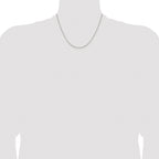 Sterling Silver Rhodium-plated 1.25mm 8 Sided Box Chain