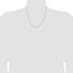 Sterling Silver Rhodium-plated 1.25mm 8 Sided Box Chain