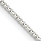 Sterling Silver 1.25mm 8 Sided w/ ext. Box Chain