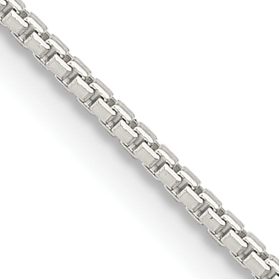 Sterling Silver 1.25mm 8 Sided w/ ext. Box Chain