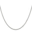 Sterling Silver 1.35mm 8 Sided w/ ext. Box Chain