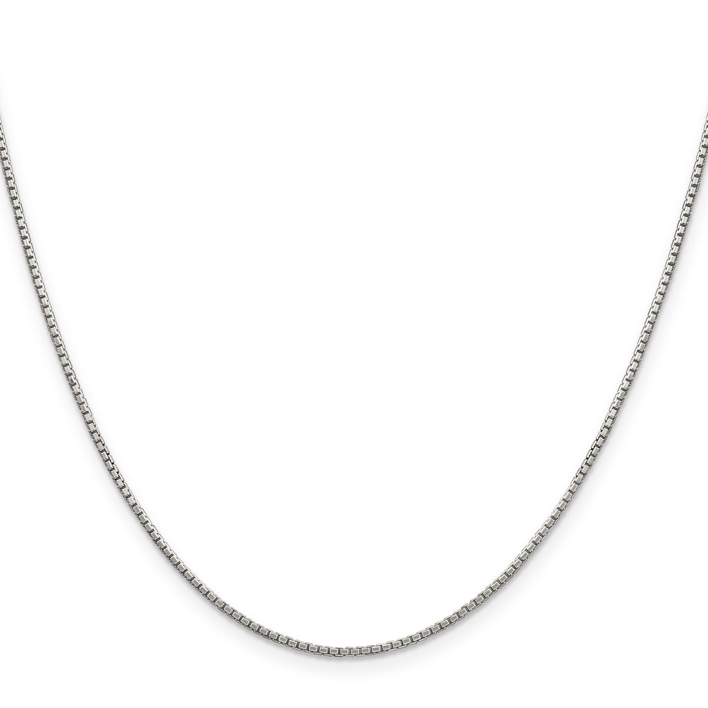 Sterling Silver 1.35mm 8 Sided Box Chain