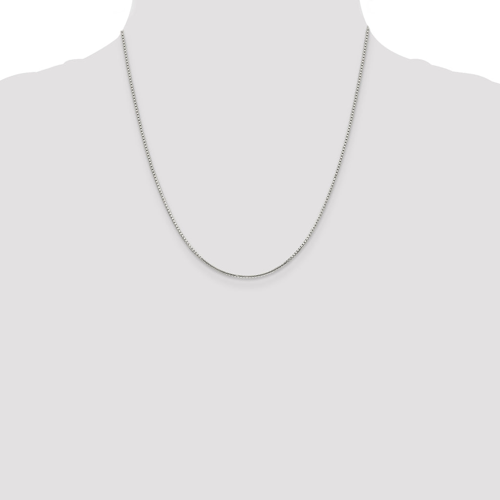 Sterling Silver 1.35mm 8 Sided Box Chain