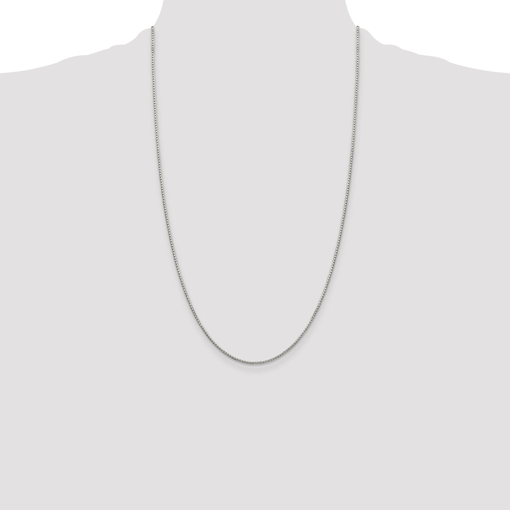Sterling Silver 1.35mm 8 Sided Box Chain