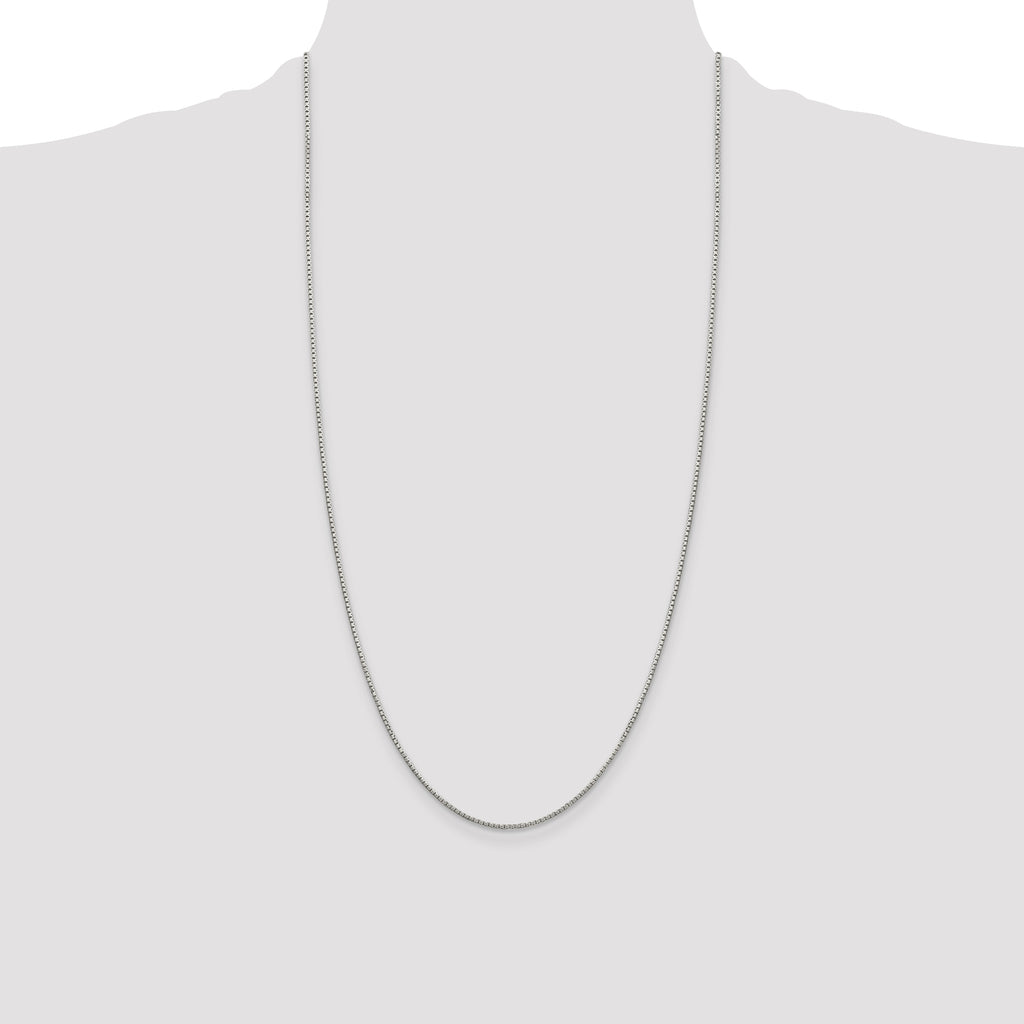 Sterling Silver 1.35mm 8 Sided Box Chain