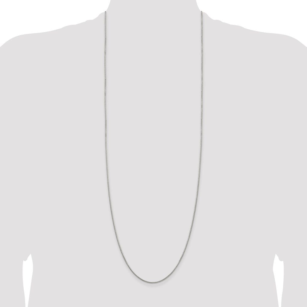 Sterling Silver 1.35mm 8 Sided Box Chain