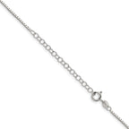 Sterling Silver 1.35mm 8 Sided w/ ext. Box Chain