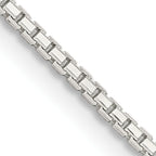 Sterling Silver 1.35mm 8 Sided Box Chain