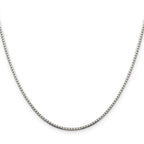 Sterling Silver 1.5mm 8 Sided w/ ext. Box Chain