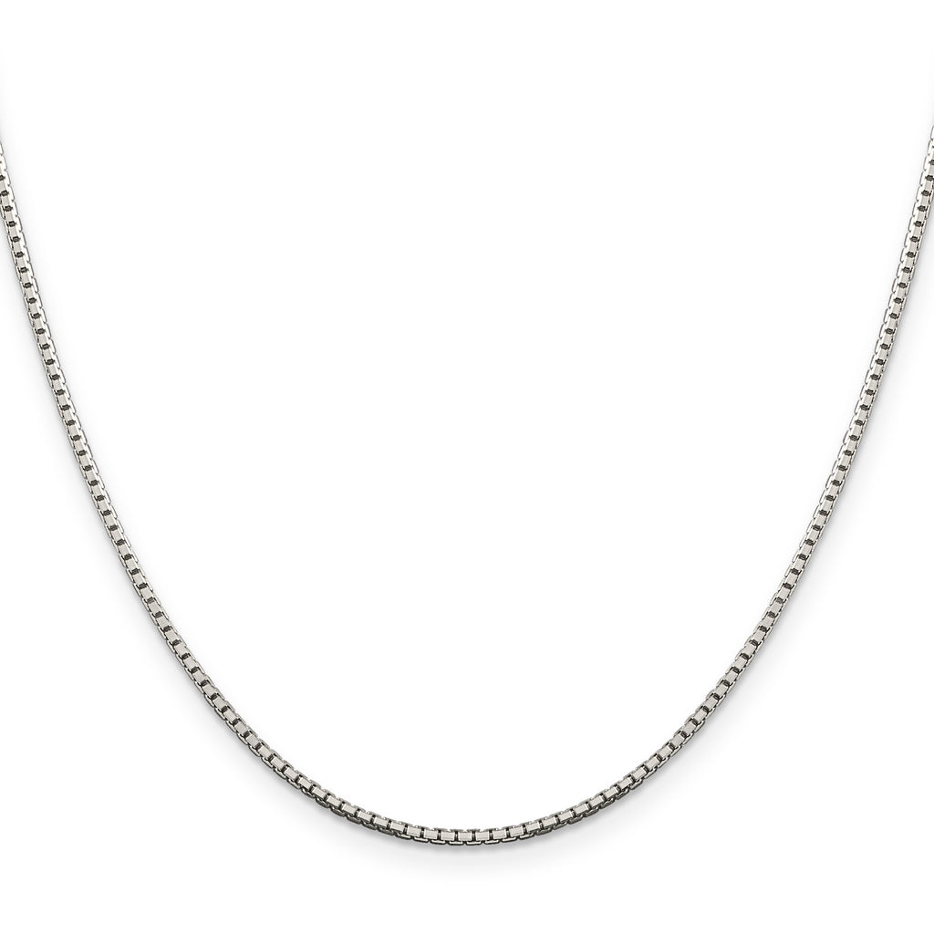Sterling Silver 1.5mm 8 Sided Box Chain