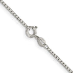Sterling Silver 1.5mm 8 Sided Box Chain