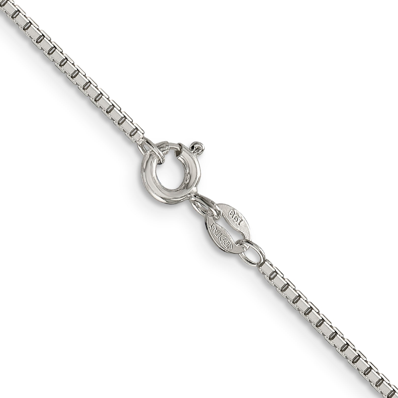 Sterling Silver 1.5mm 8 Sided Box Chain