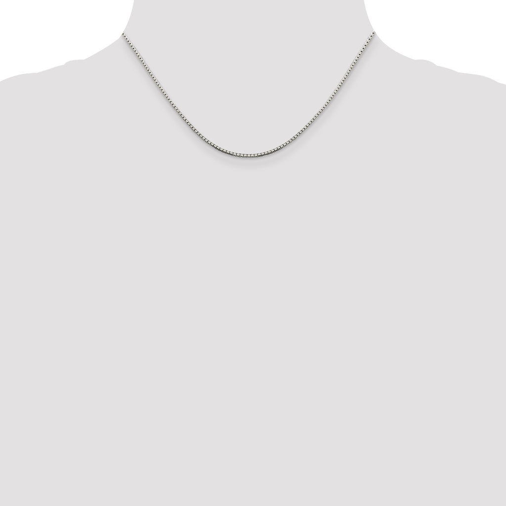 Sterling Silver 1.5mm 8 Sided Box Chain