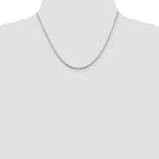 Sterling Silver 1.5mm 8 Sided w/ ext. Box Chain