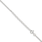Sterling Silver 1.5mm 8 Sided w/ ext. Box Chain